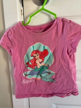 Pink The Little Mermaid Graphic Kids T-Shirt 12-18 months